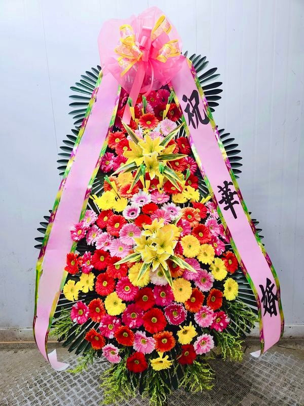 Traditional Wedding Flower Stand Delivered in Korea